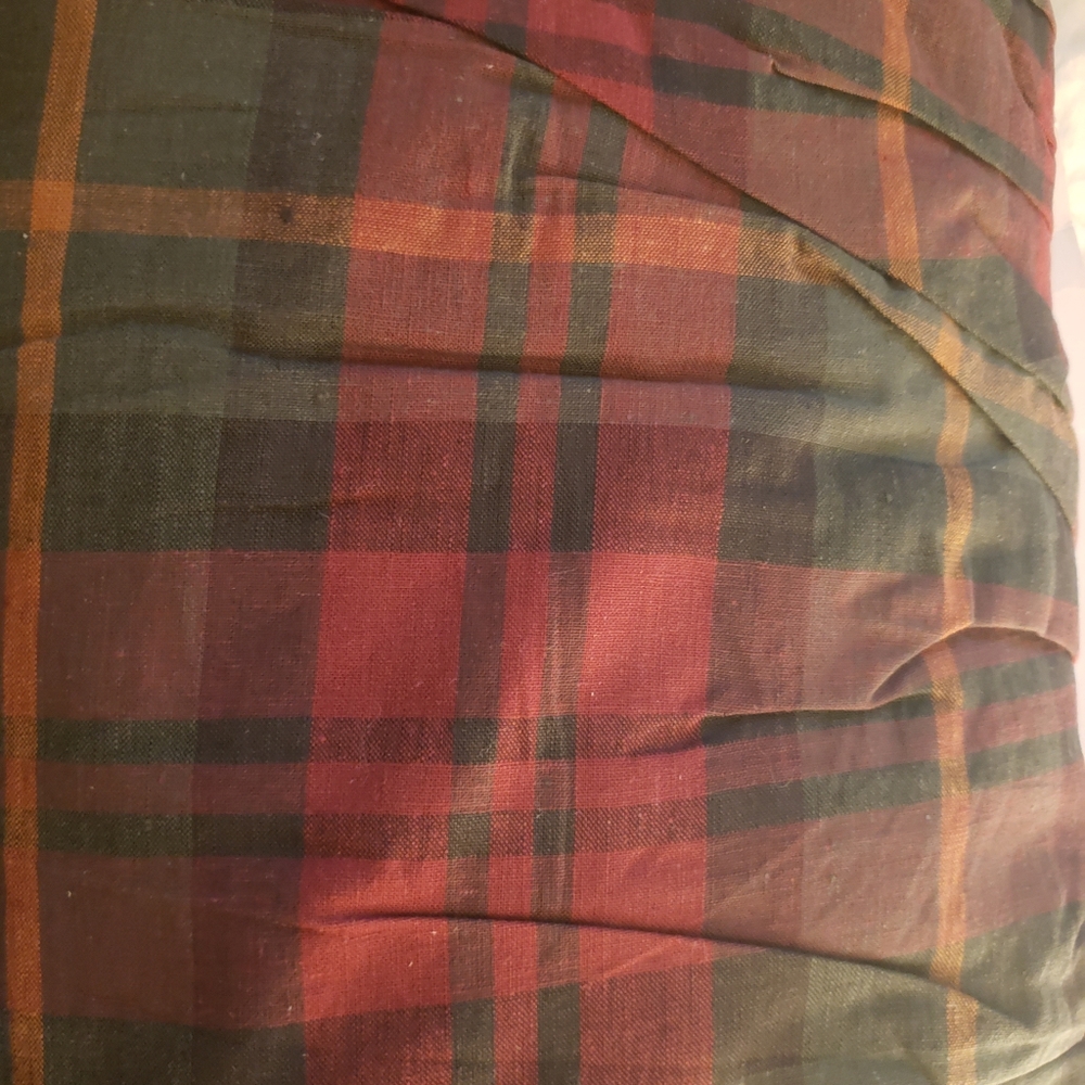 King plaid bedskirt